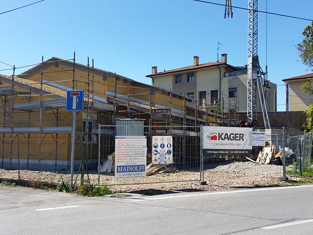 Cantiere Budrio Emilia Romagna case in legno Kager Italia