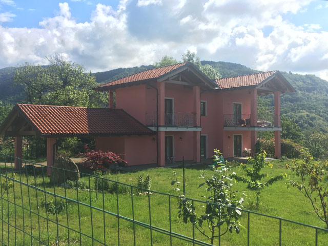 Cantiere costruzione casa in legno prefabbricata Pratolungo Novara Kager