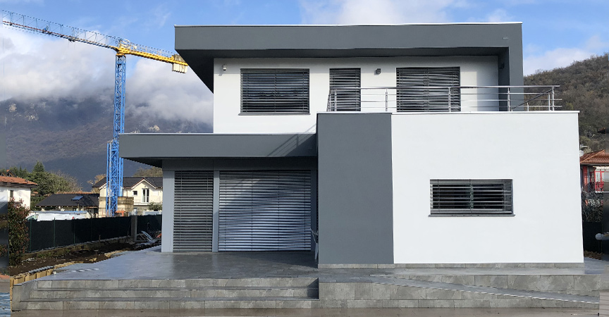 Villa in legno prefabbricata Varese costruzione