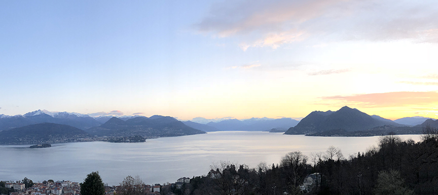 Villa in legno Kager vista Lago Maggiore