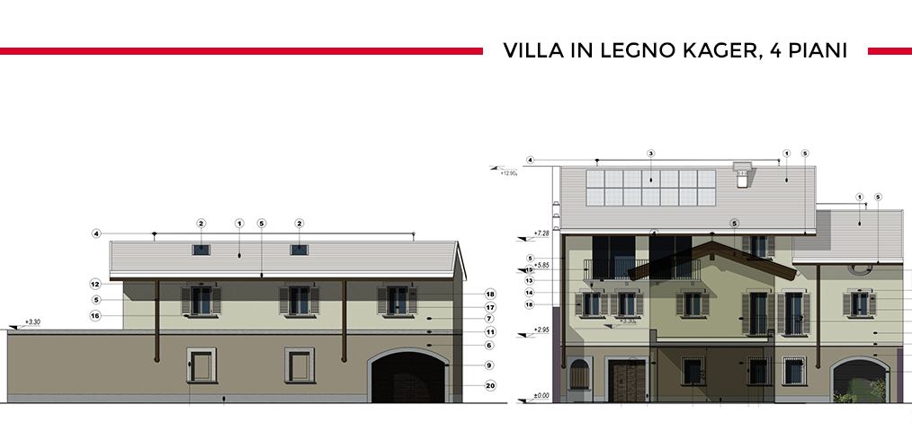 Demolizione e ricostruzione di una casa in legno all’interno di un centro storico