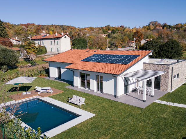 Cantiere casa in legno Angera Varese Kager Italia