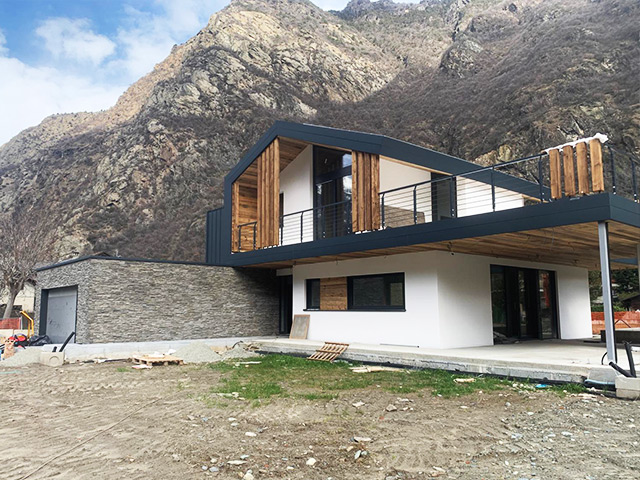 Costruzione casa in legno Arnad Valle d'Aosta Kager Italia
