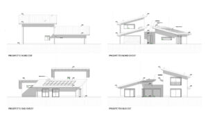 Prospetti villa legno e vetro vergiate Kager Italia