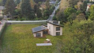 Vergiate rendering villa legno