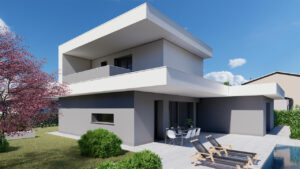 Villa in legno con piscina Kager Imola